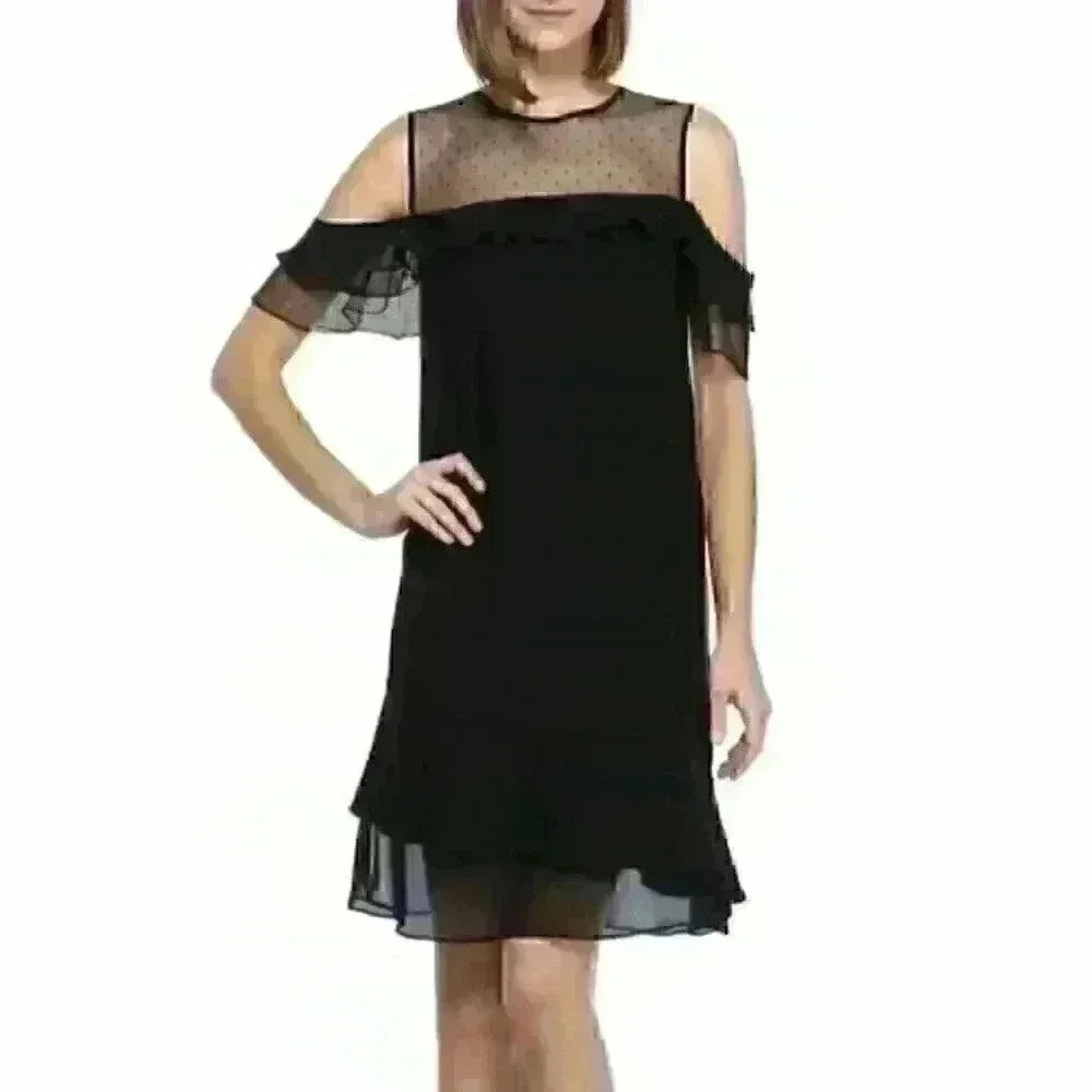NEW! Nanette Lepore Women’s 4 Ruffle Dress NWT $129